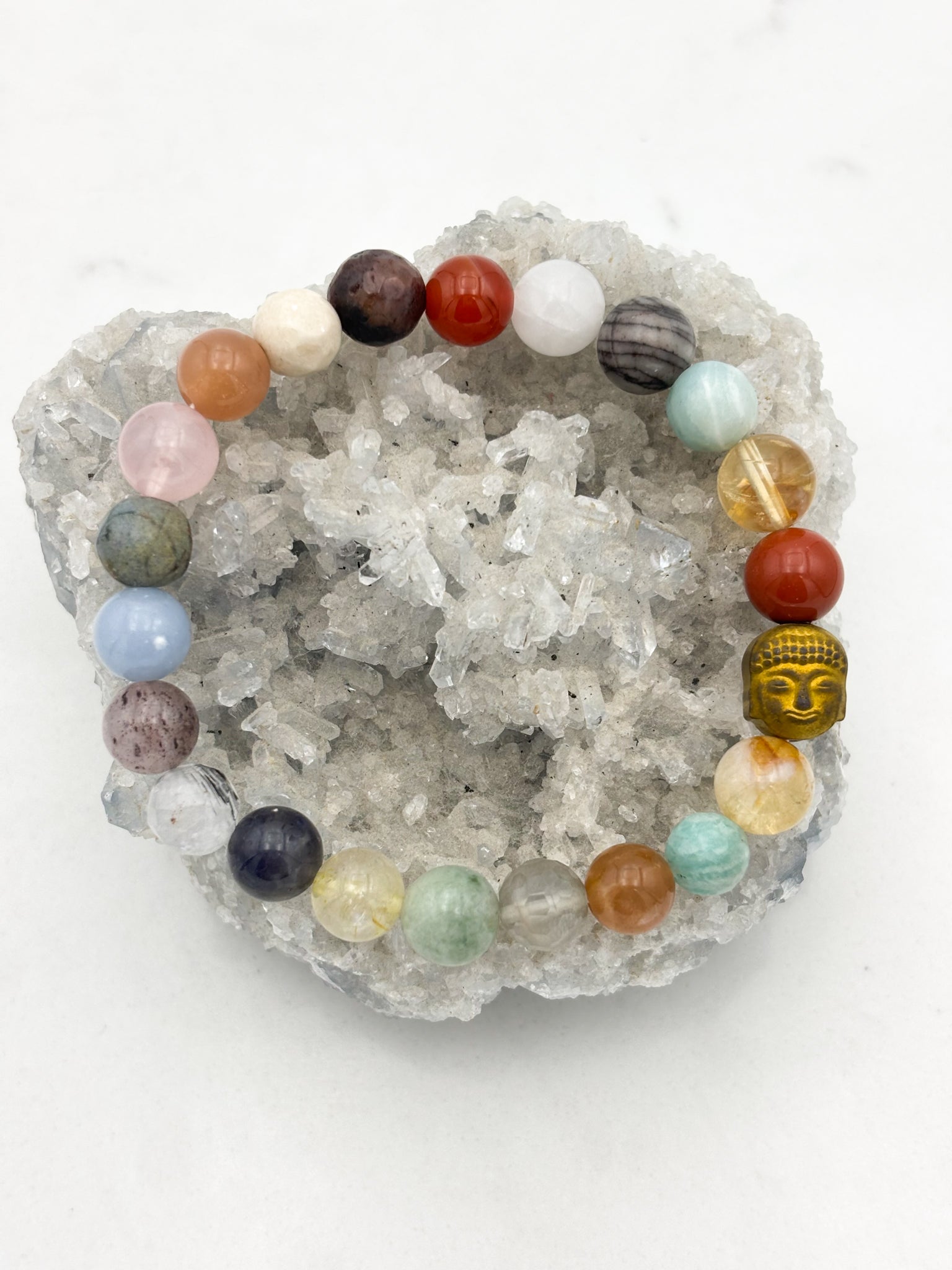 prosperity mixed gemstone bracelet | radiant malas | handmade in boulder, colorado