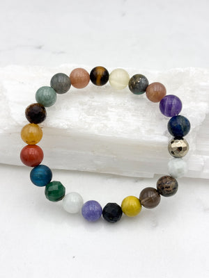 abundance mixed gemstone bracelet | radiant malas | handmade in boulder, colorado