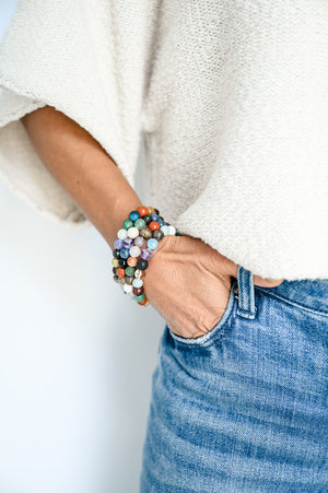 abundance mixed gemstone bracelet | radiant malas | handmade in boulder, colorado