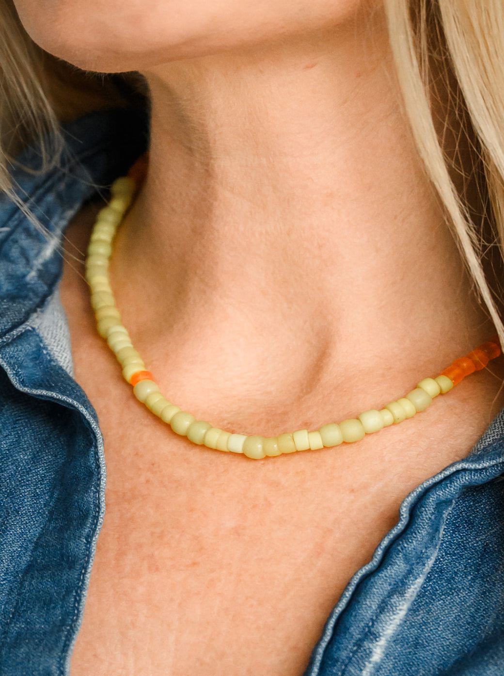 African Masai and Java Glass Bead Necklace | radiant malas | handmade in boulder, colorado