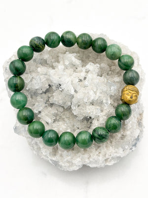 AfricanJade gemstone bracelet | radiant malas | handmade in boulder, colorado