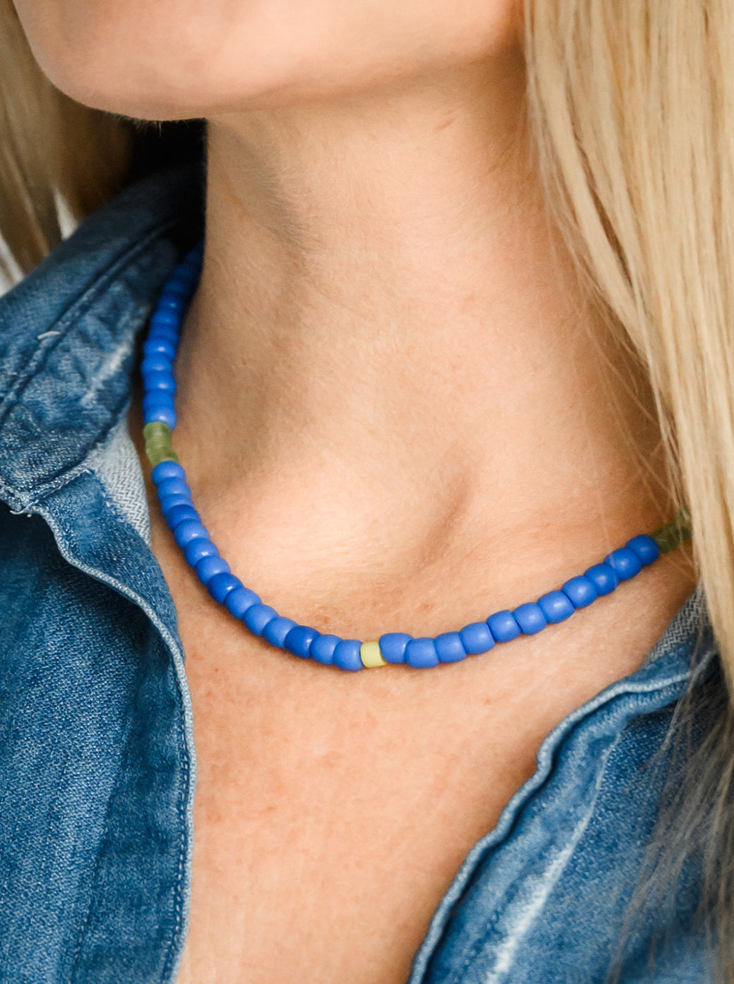 African Masai and Java Glass Bead Necklace | radiant malas | handmade in boulder, colorado