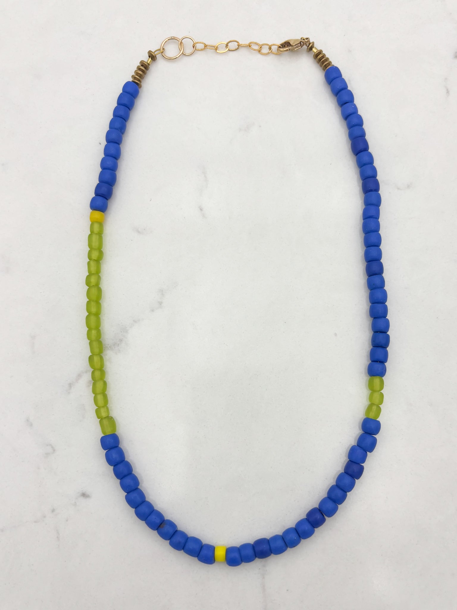 African Masai and Java Glass Bead Necklace | radiant malas | handmade in boulder, colorado