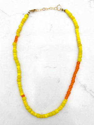 African Masai and Java Glass Bead Necklace | radiant malas | handmade in boulder, colorado