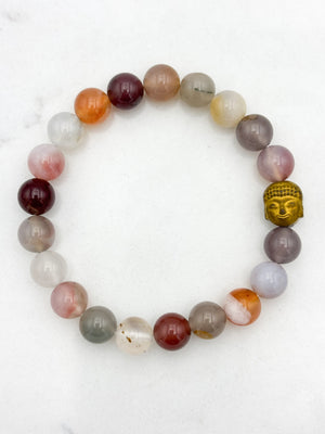 african phantom agate gemstone bracelet | radiant malas | handmade in boulder, colorado