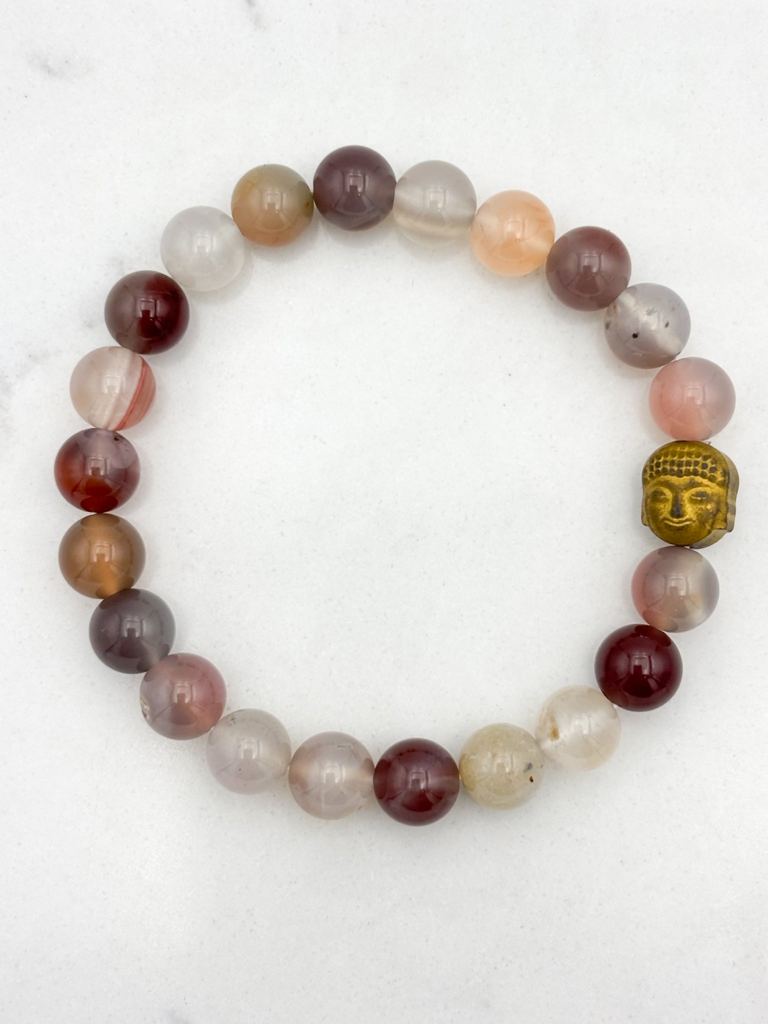 african phantom agate gemstone bracelet | radiant malas | handmade in boulder, colorado