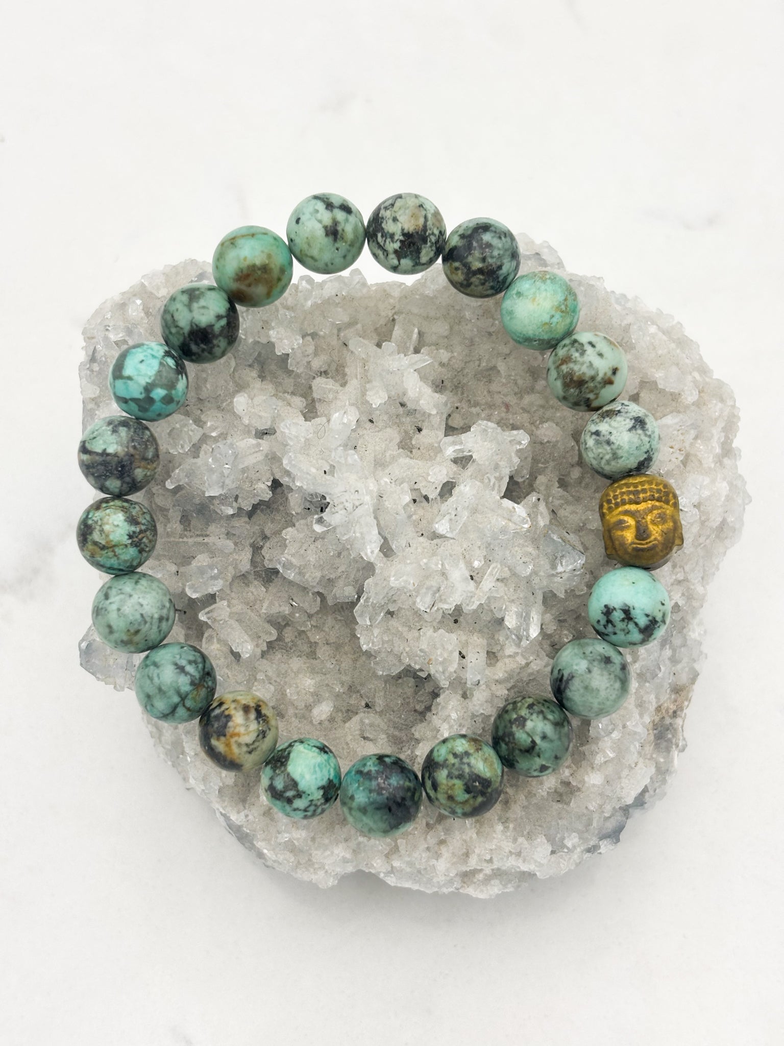 african turquoise gemstone bracelet | radiant malas | handmade in boulder, colorado