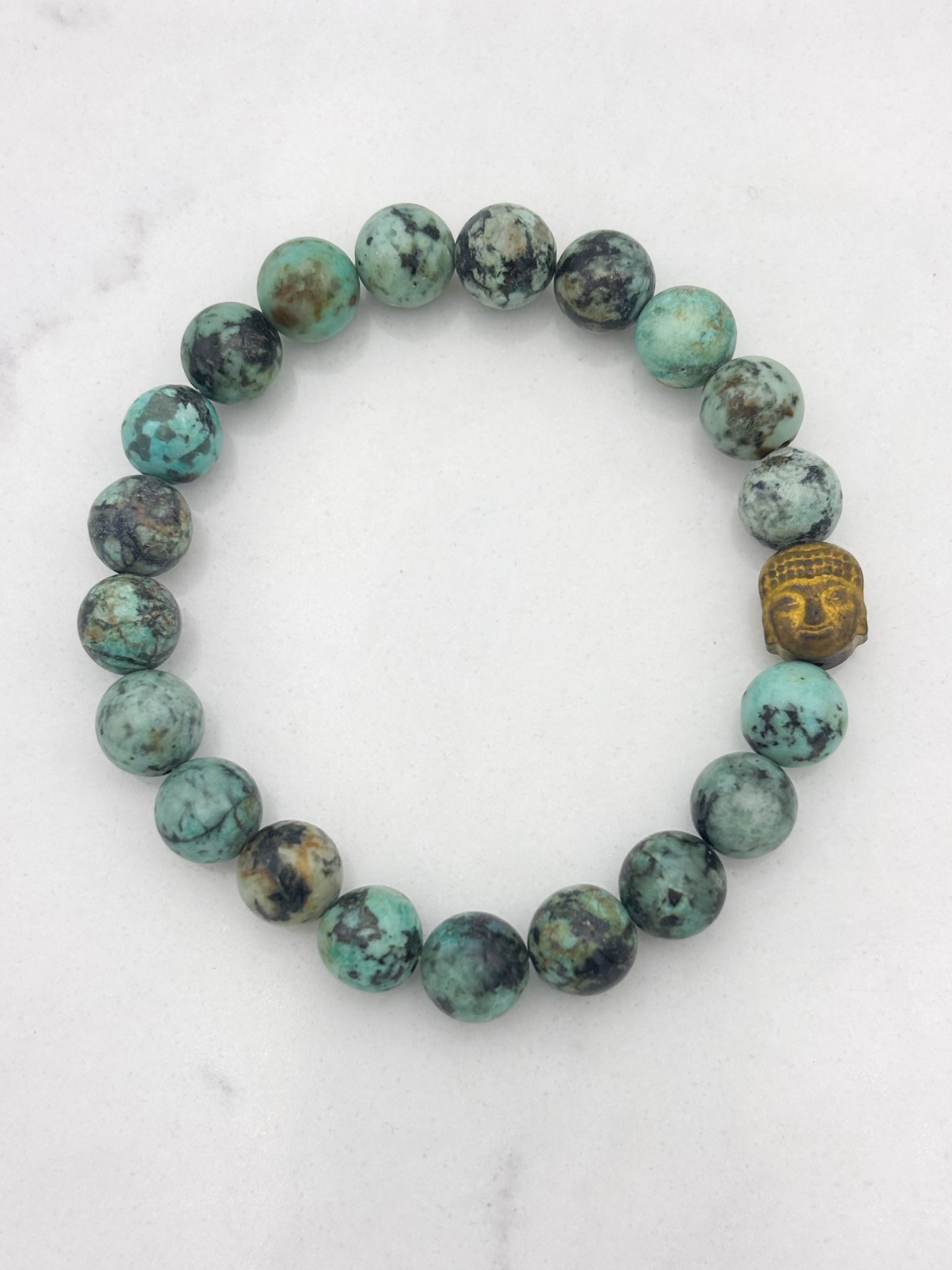 african turquoise gemstone bracelet | radiant malas | handmade in boulder, colorado