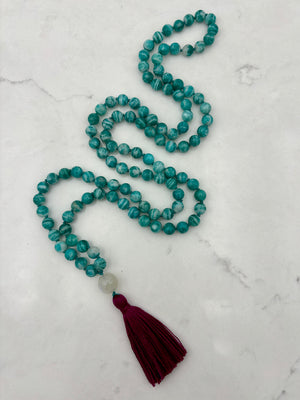 amazonite gemstone mala | radiant malas | handmade in boulder, colorado