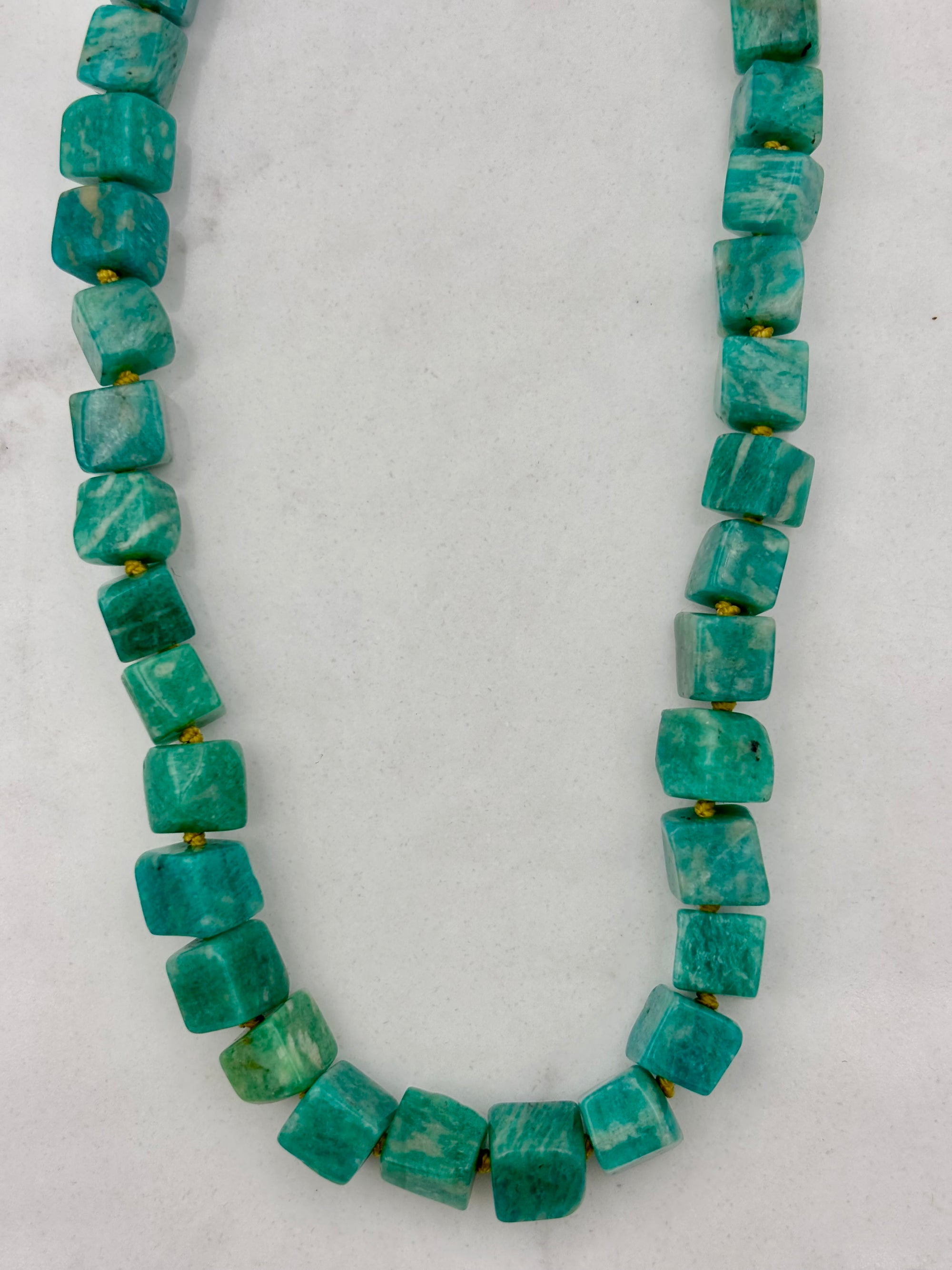 Amazonite Knotted Necklace