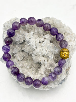 amethyst gemstone bracelet | radiant malas | handmade in boulder, colorado