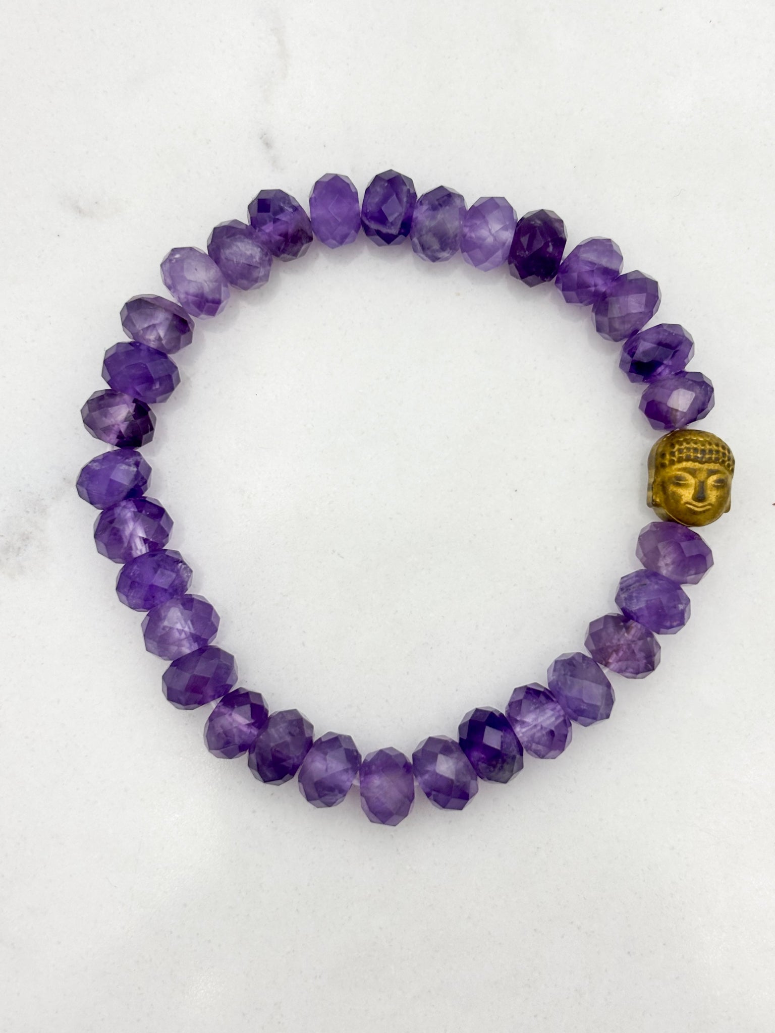 amethyst gemstone bracelet | radiant malas | handmade in boulder, colorado