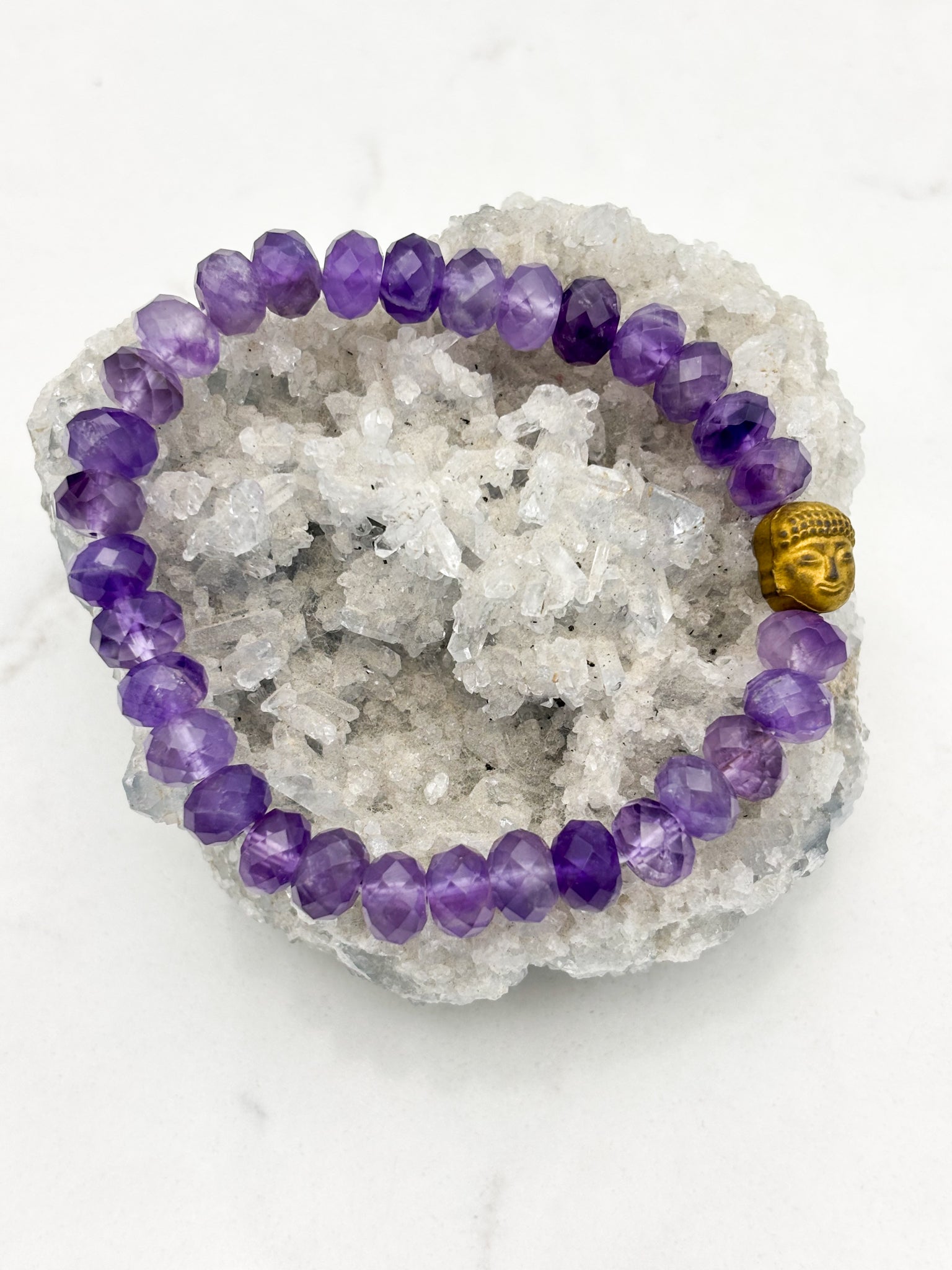 amethyst gemstone bracelet | radiant malas | handmade in boulder, colorado