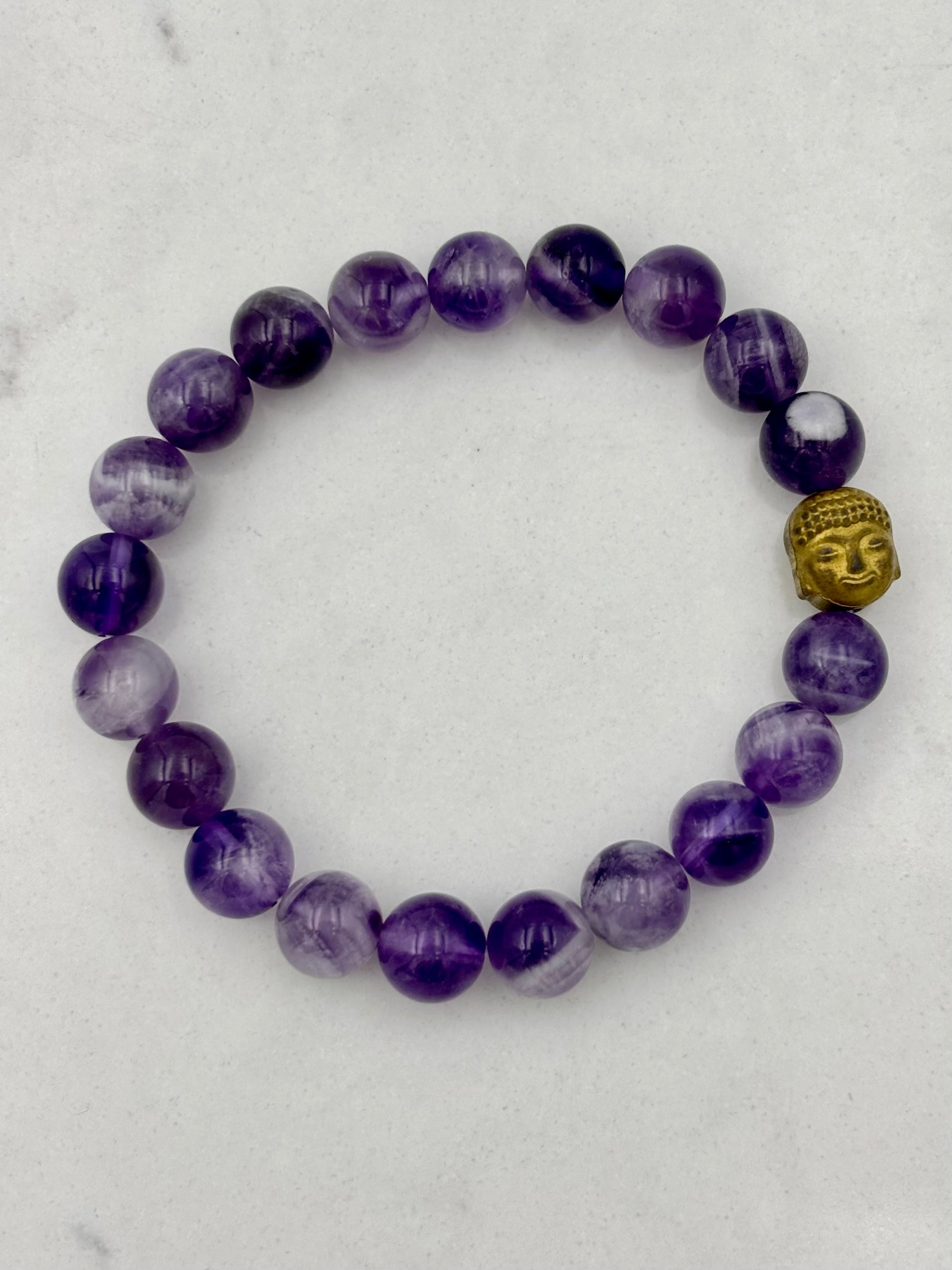 amethyst gemstone bracelet | radiant malas | handmade in boulder, colorado