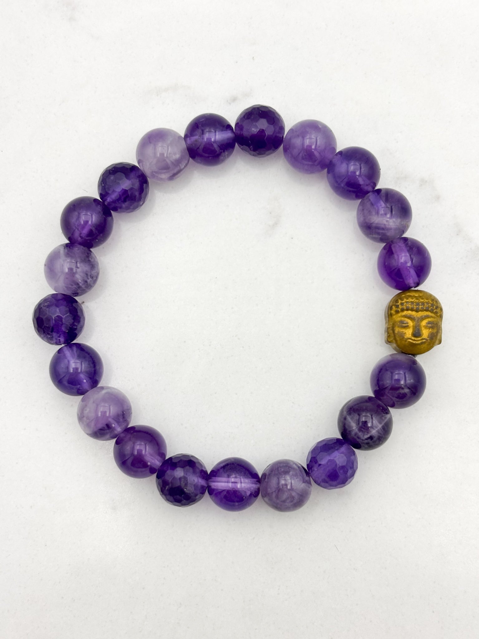 amethyst gemstone bracelet | radiant malas | handmade in boulder, colorado