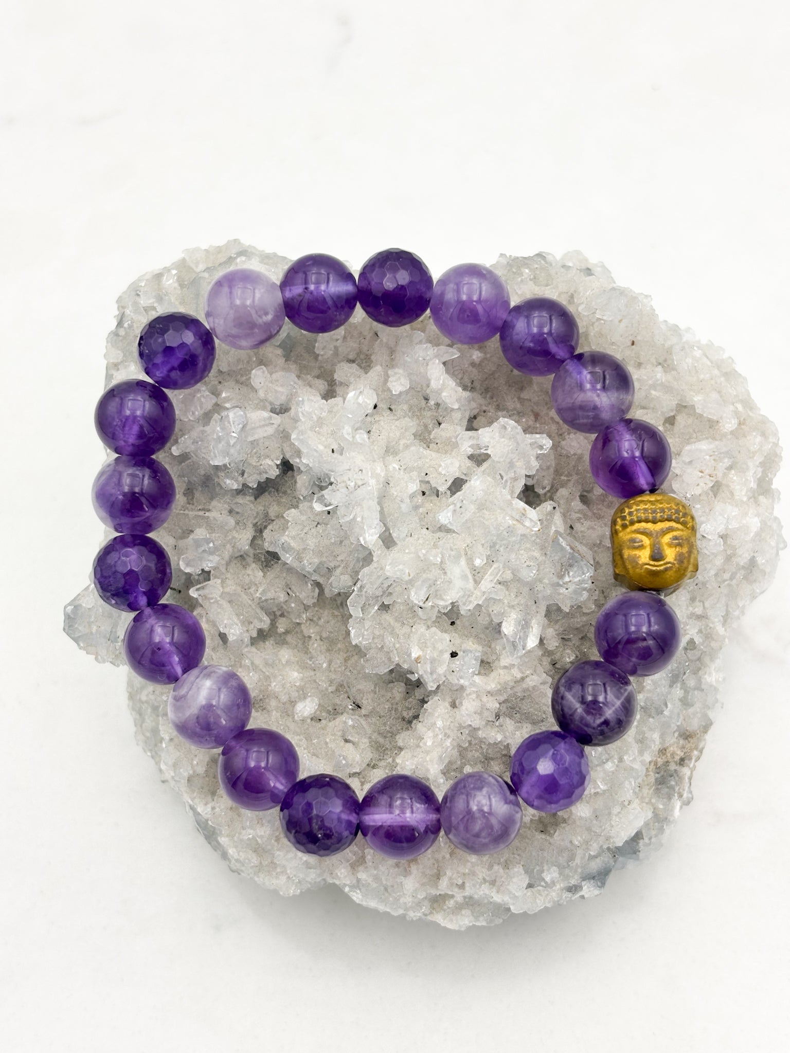 amethyst gemstone bracelet | radiant malas | handmade in boulder, colorado