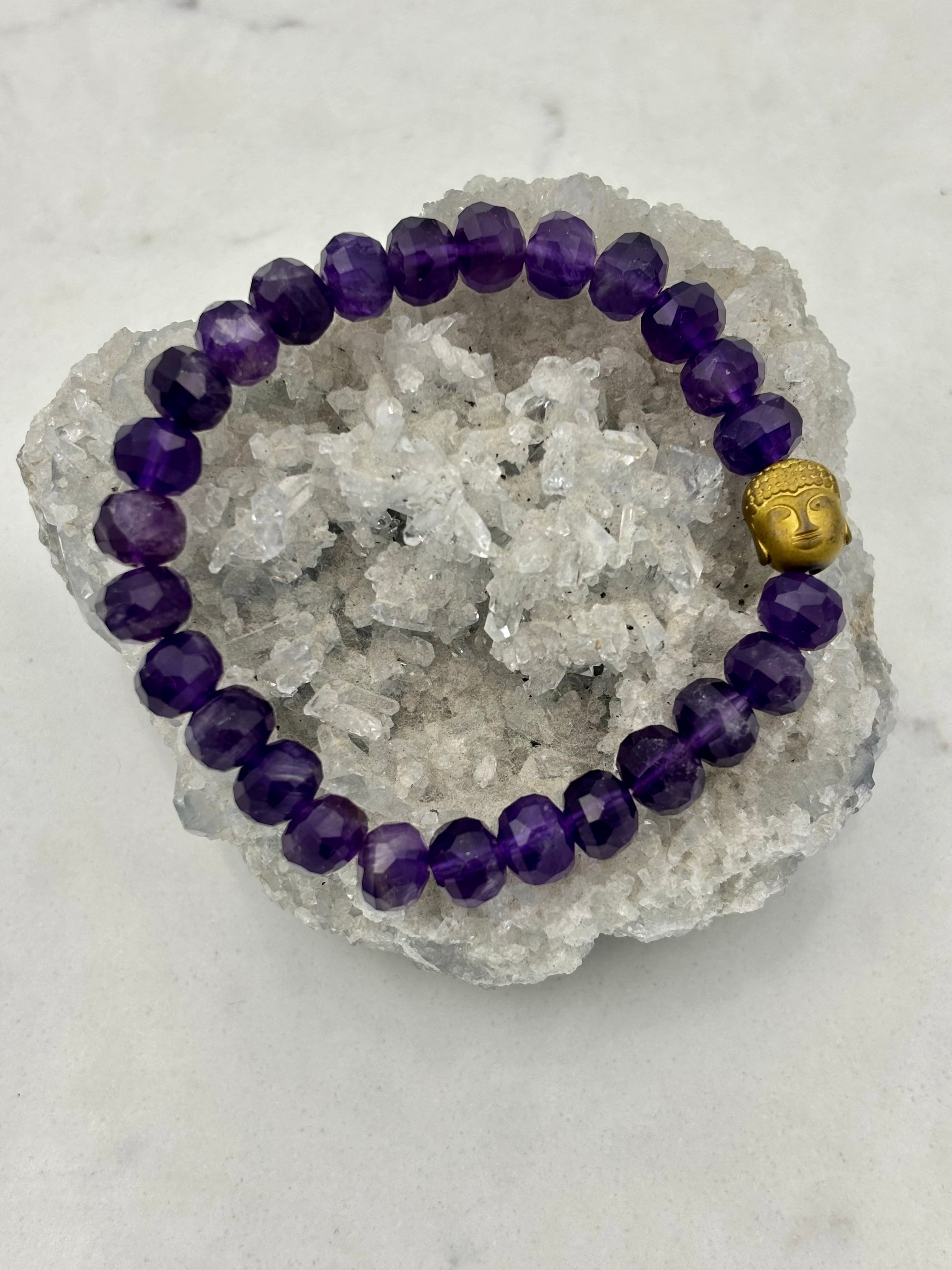 amethyst gemstone bracelet | radiant malas | handmade in boulder, colorado