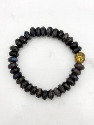 black labradorite gemstone bracelet | radiant malas | handmade in boulder, colorado