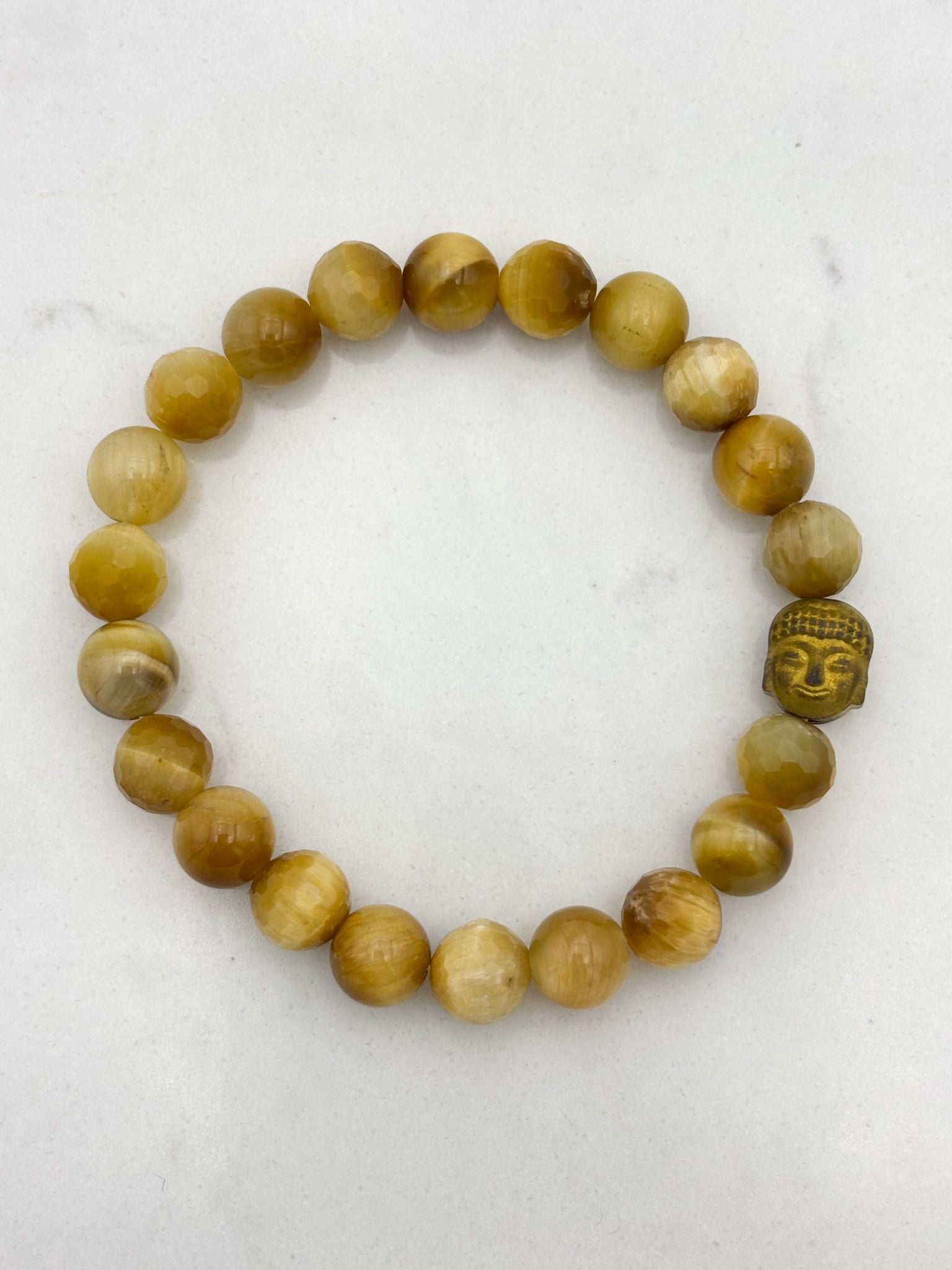 blond tiger's eye gemstone bracelet | radiant malas | handmade in boulder, colorado
