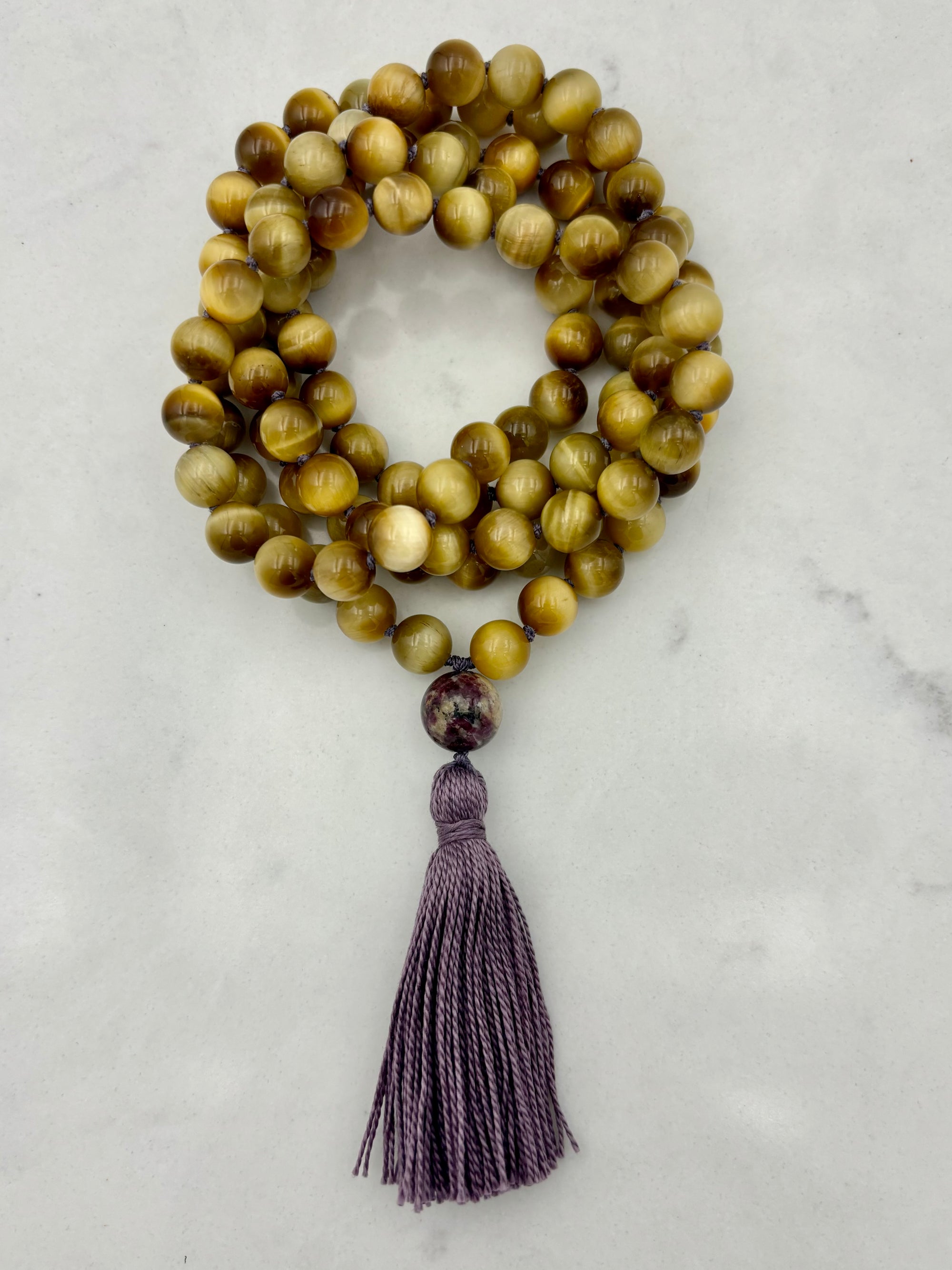 Blond Tiger's Eye Mala