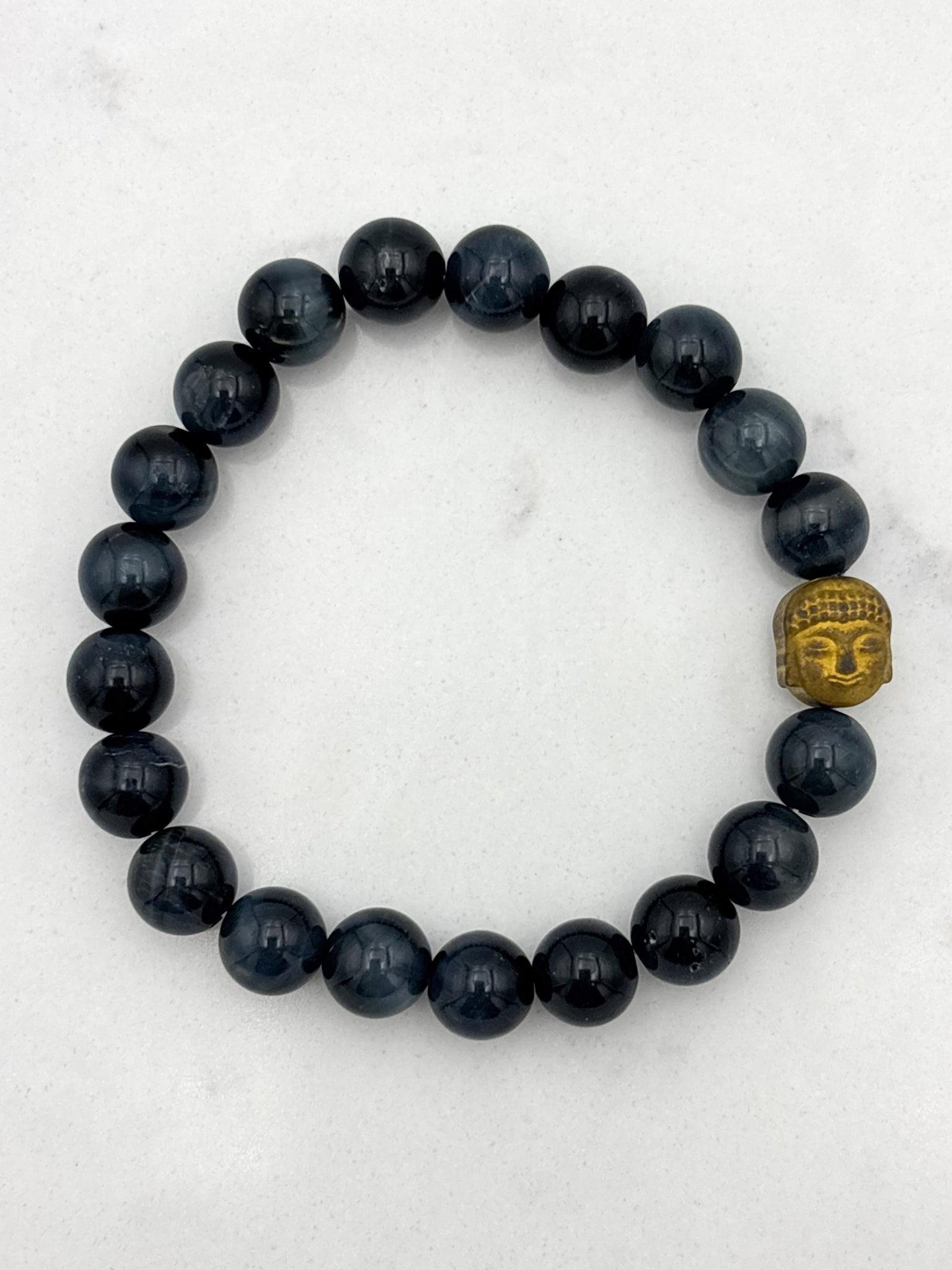 blue tiger's eye gemstone  bracelet | radiant malas | handmade in boulder, colorado