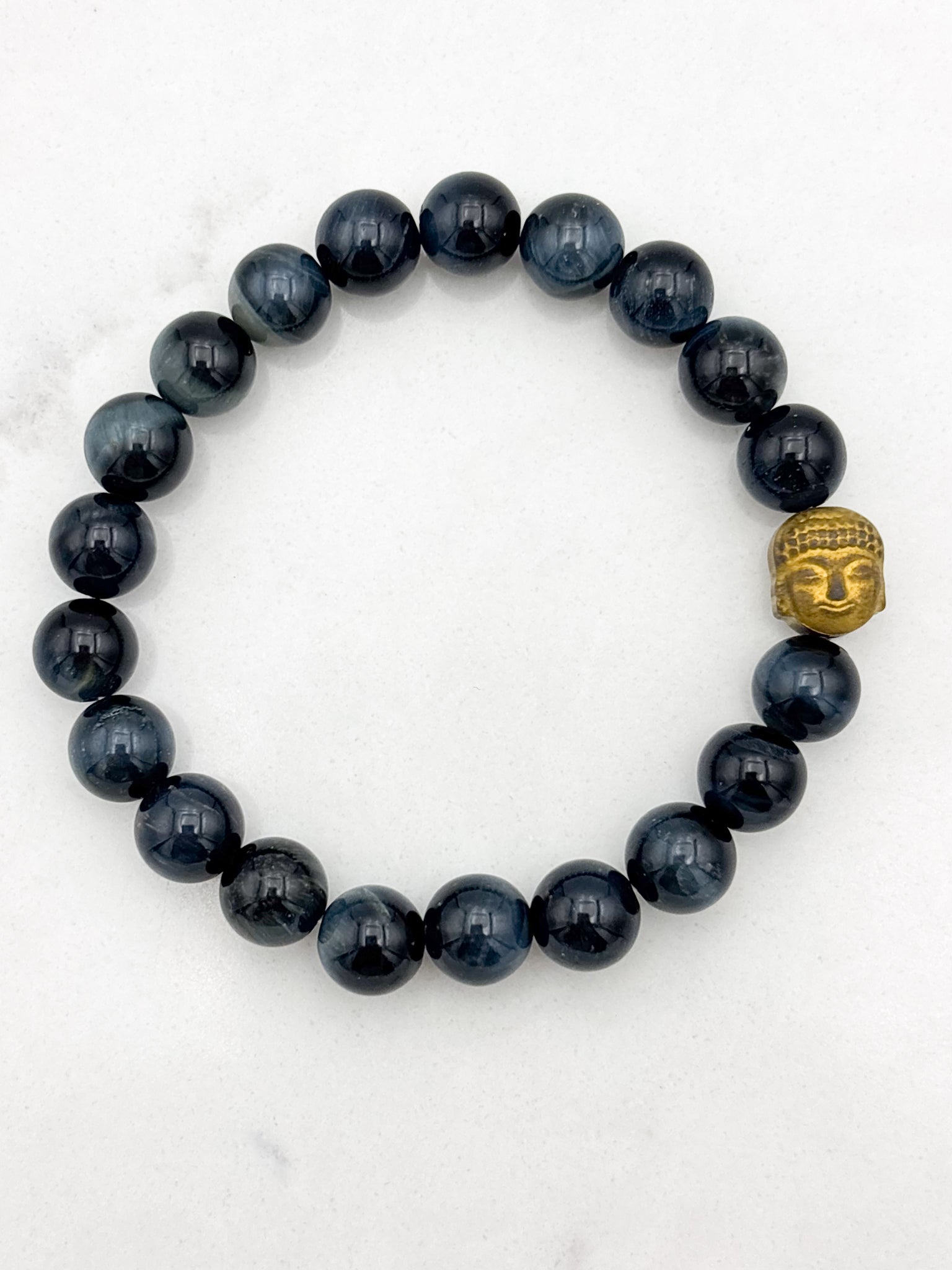 blue tiger's eye gemstone  bracelet | radiant malas | handmade in boulder, colorado