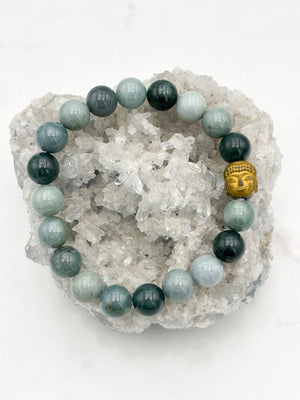 burma jade gemstone bracelet | radiant malas | handmade in boulder, colorado