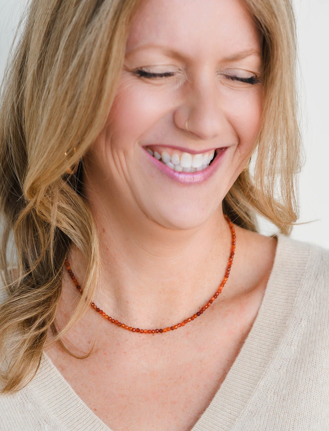 Carnelian 16" Necklace | radiant malas | handmade in boulder, colorado