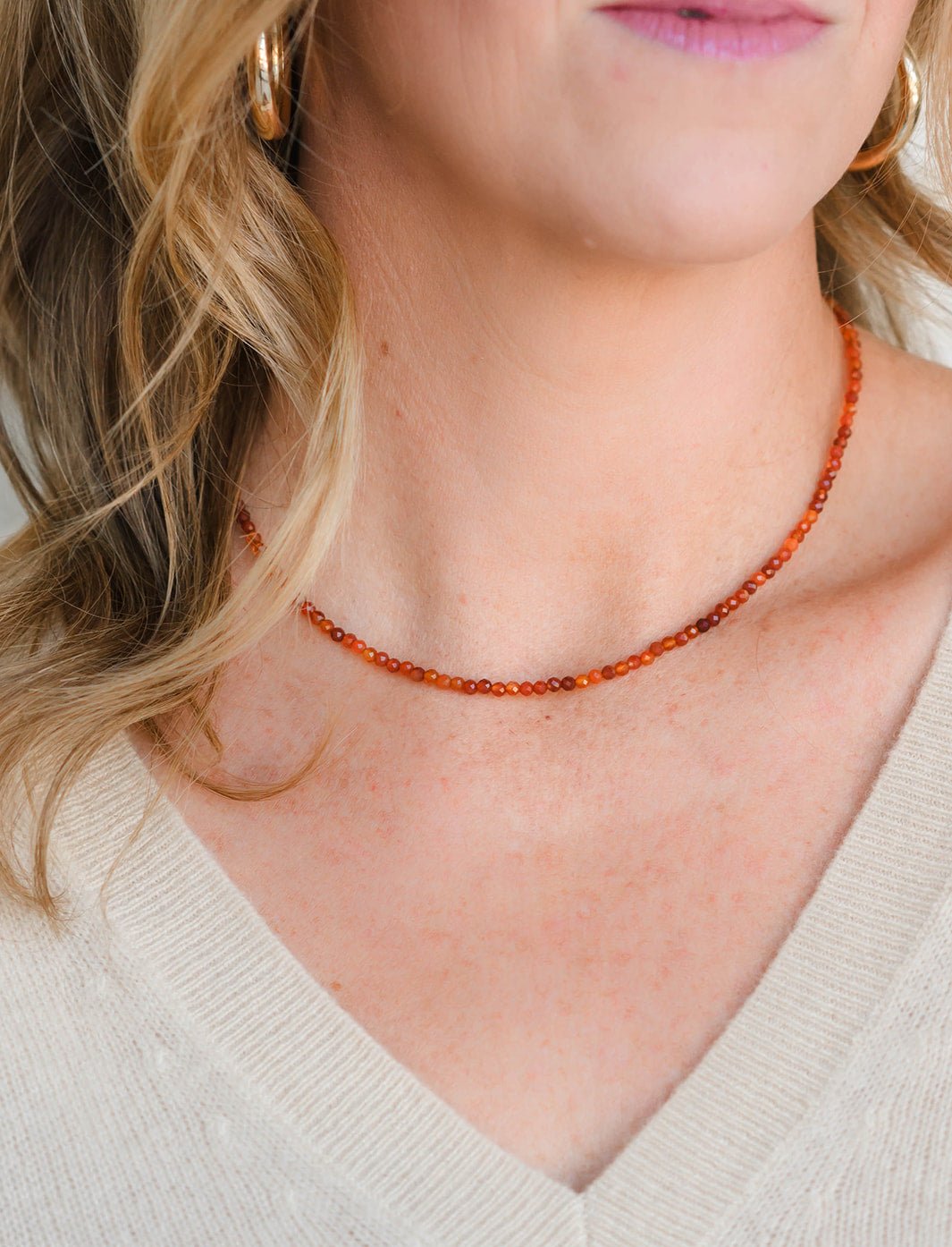 Carnelian 16" Necklace | radiant malas | handmade in boulder, colorado