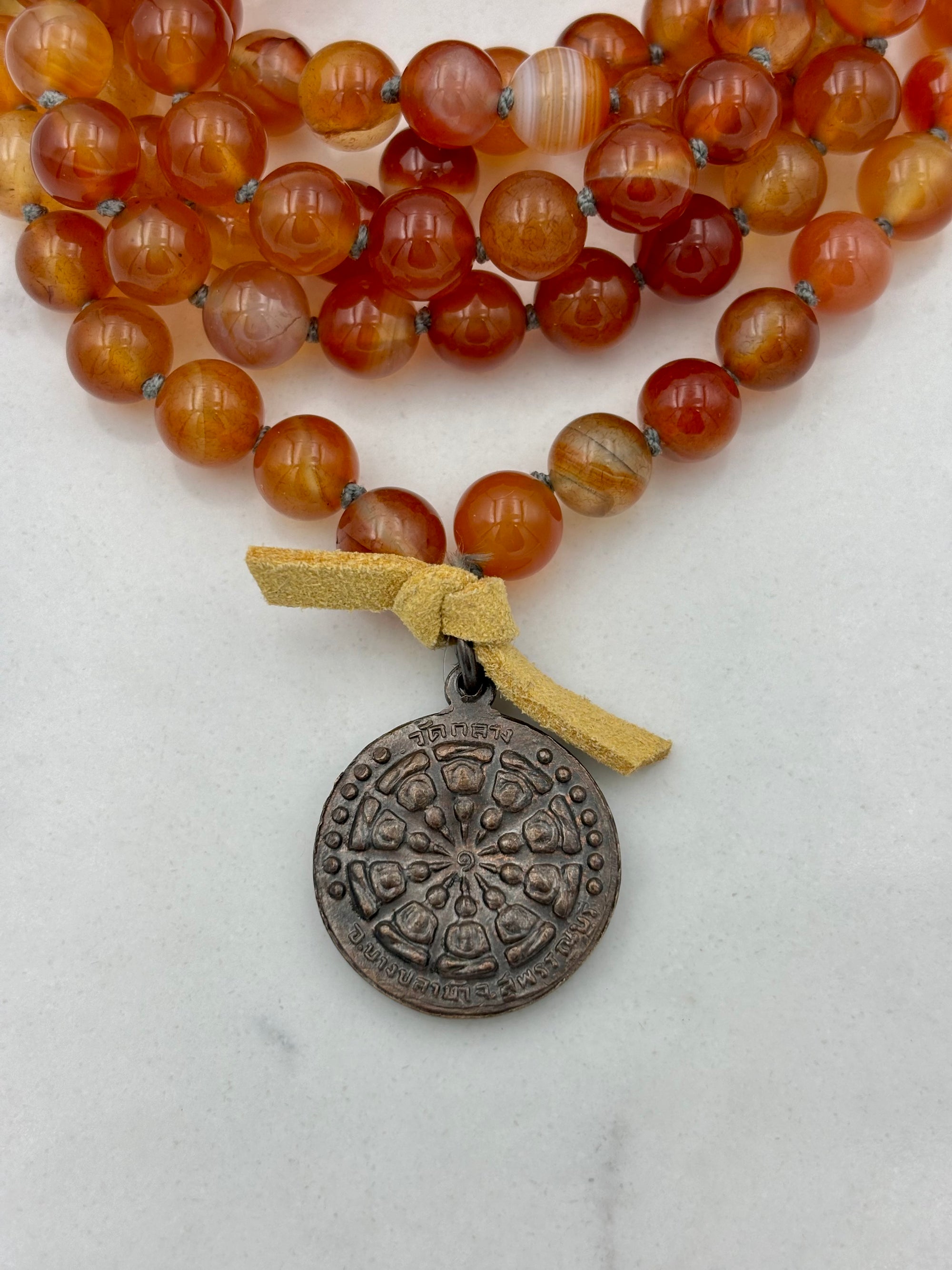 carnelian gemstone mala | radiant malas | handmade in boulder, colorado