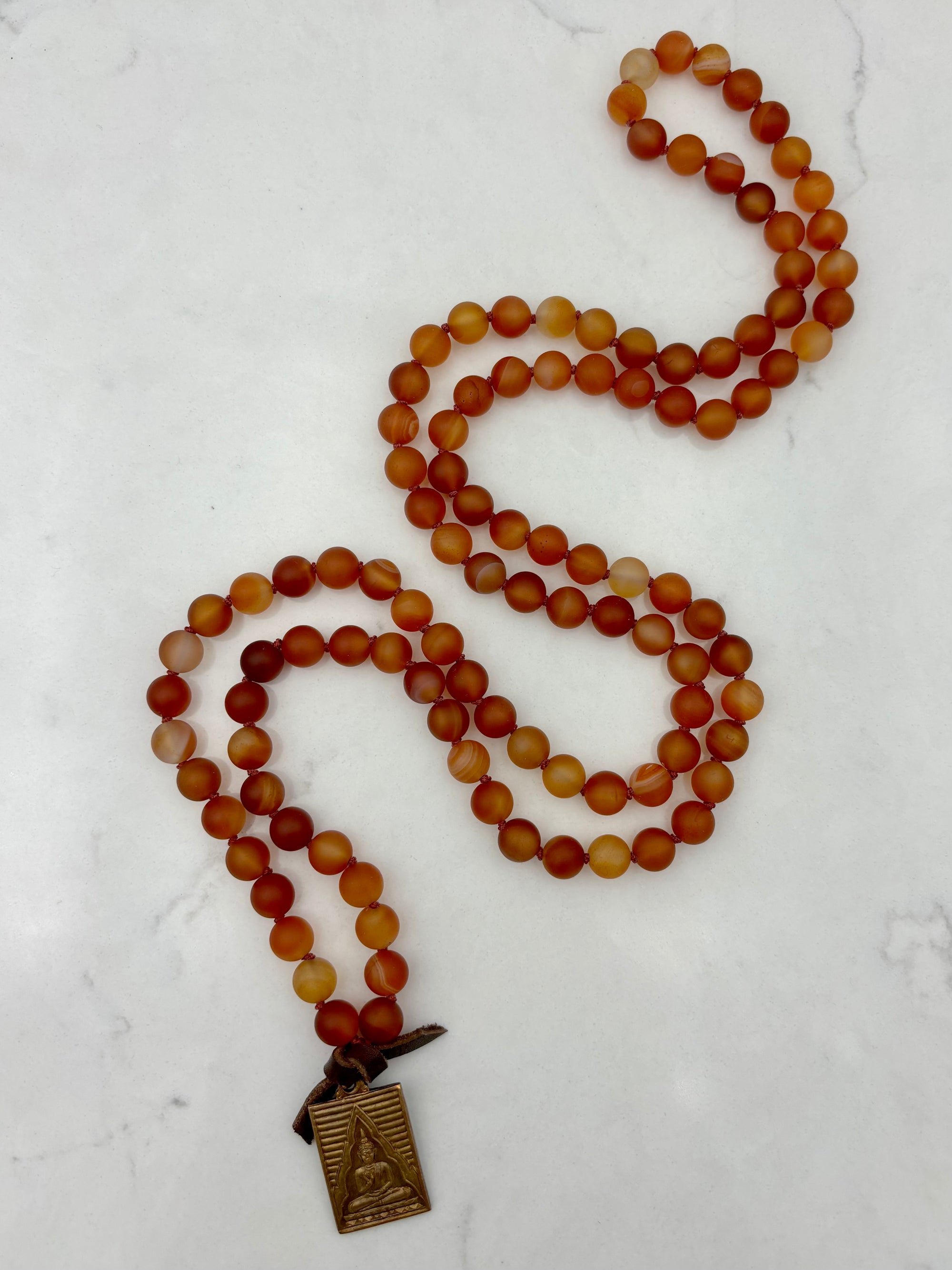 carnelian gemstone mala | radiant malas | handmade in boulder, colorado