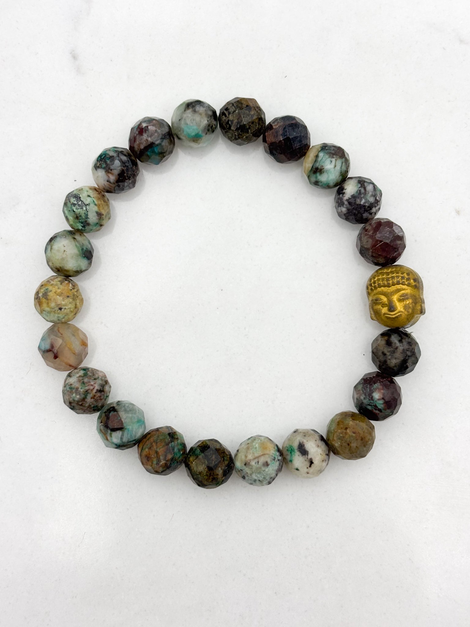 chrysocolla gemstone bracelet | radiant malas | handmade in boulder, colorado