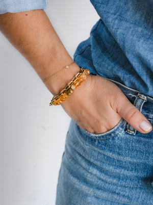 citrine gemstone bracelet | radiant malas | handmade in boulder, colorado