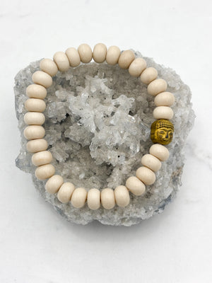 fossil jasper gemstone bracelet | radiant malas | handmade in boulder, colorado