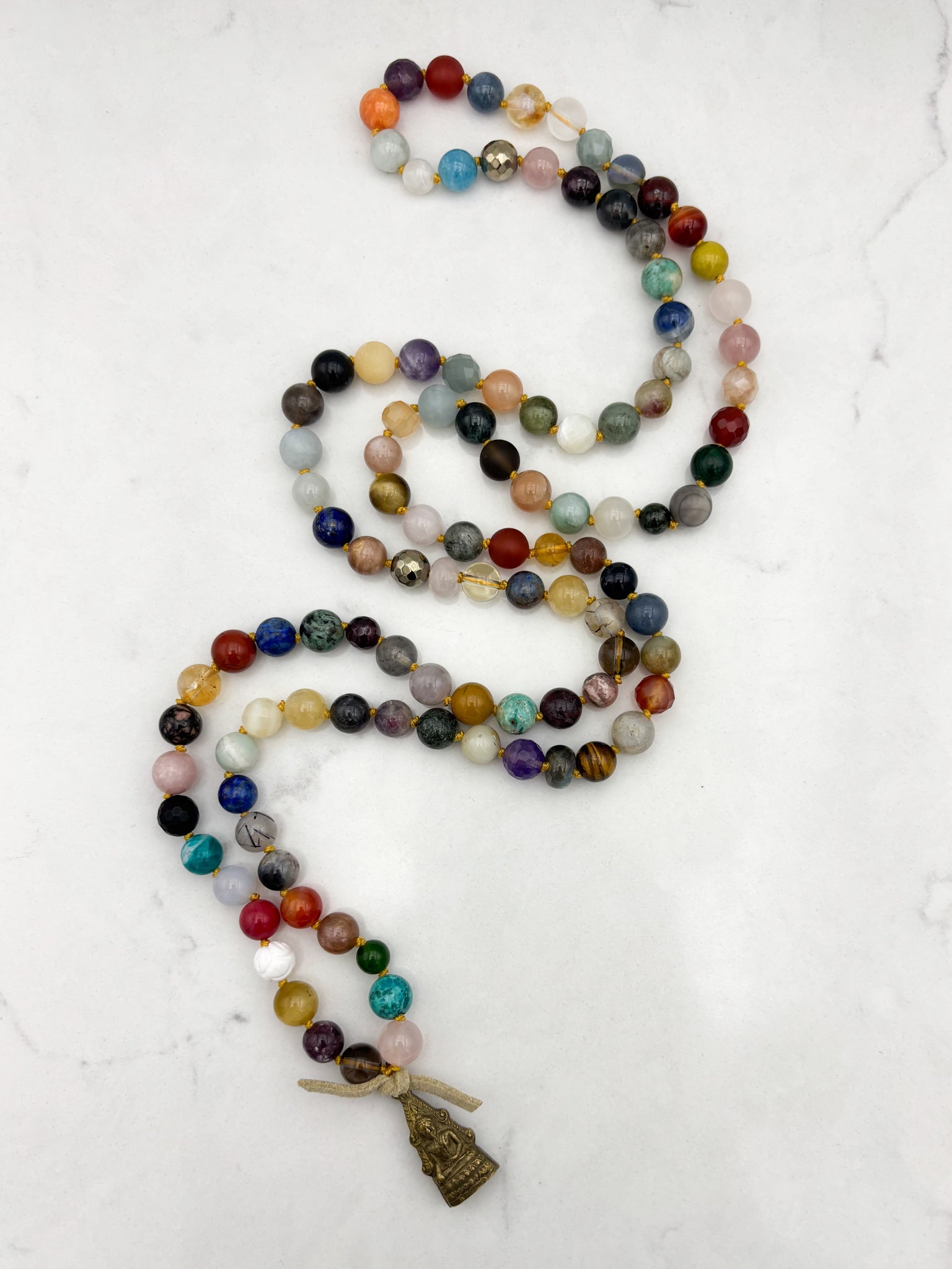 Good Fortune Mixed Gemstone Mala