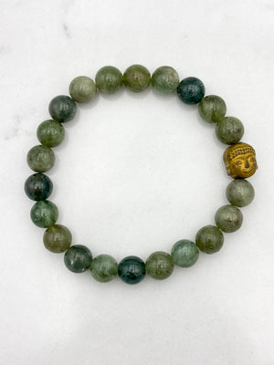 green apatite gemstone bracelet | radiant malas | handmade in boulder, colorado