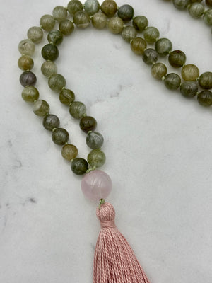 Green Garnet Mala