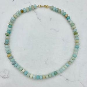 amazonite 17" gemstone necklace | handmade in boulder, colorado| radiant malas 