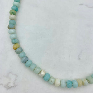 amazonite 17" gemstone necklace | handmade in boulder, colorado| radiant malas