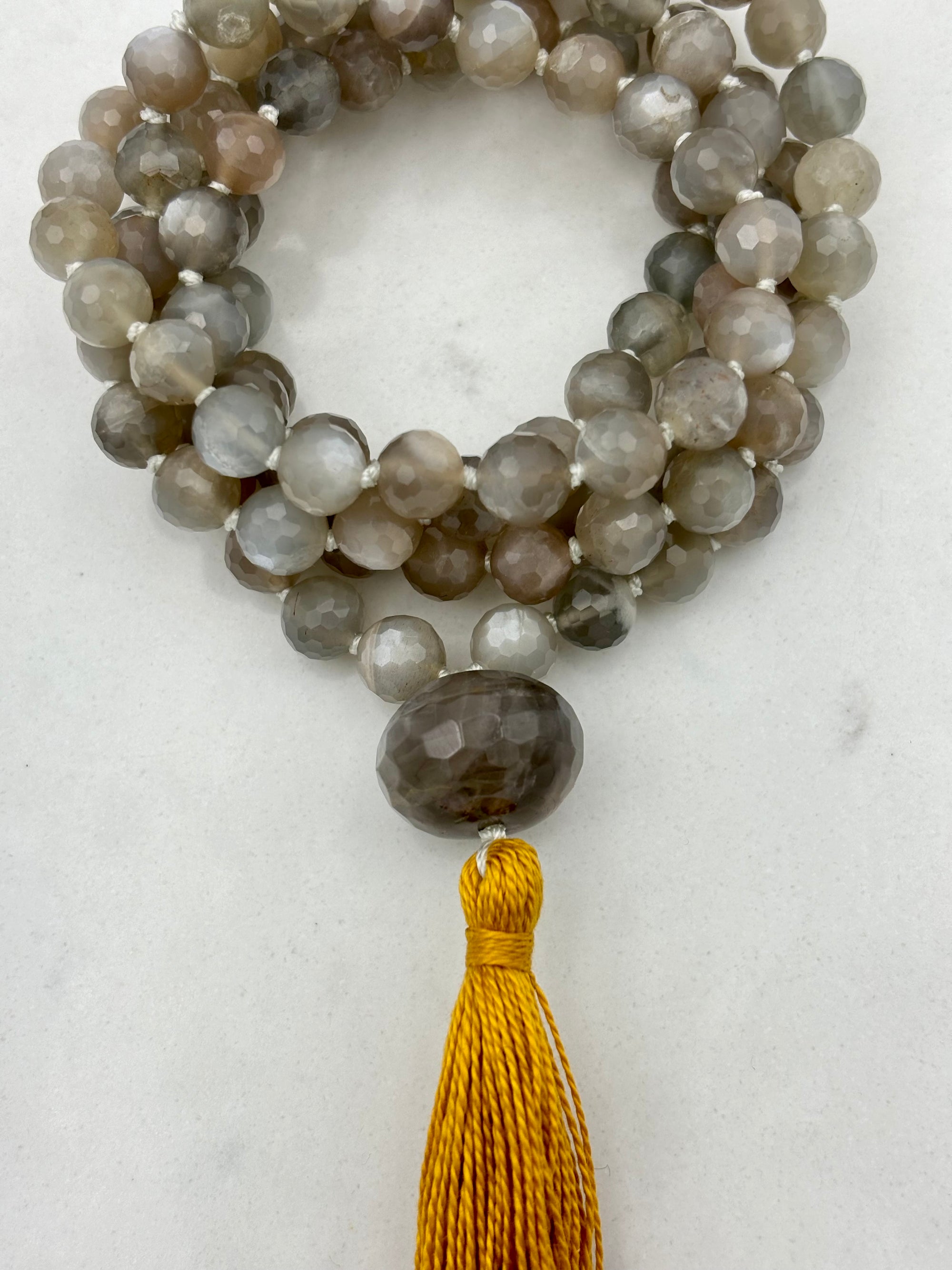 mooonstone gemstone mala necklace | radiant malas | handmade. in boulder, colorado