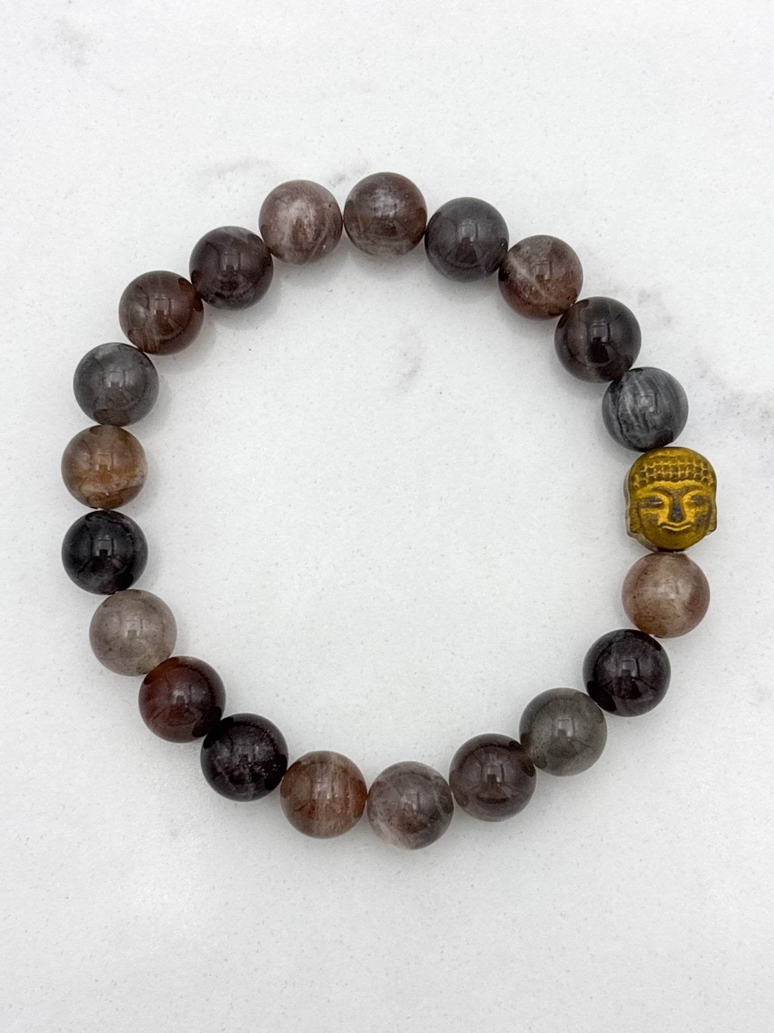 sunstone gemstone bracelet | radiant malas | handmade in boulder, colorado