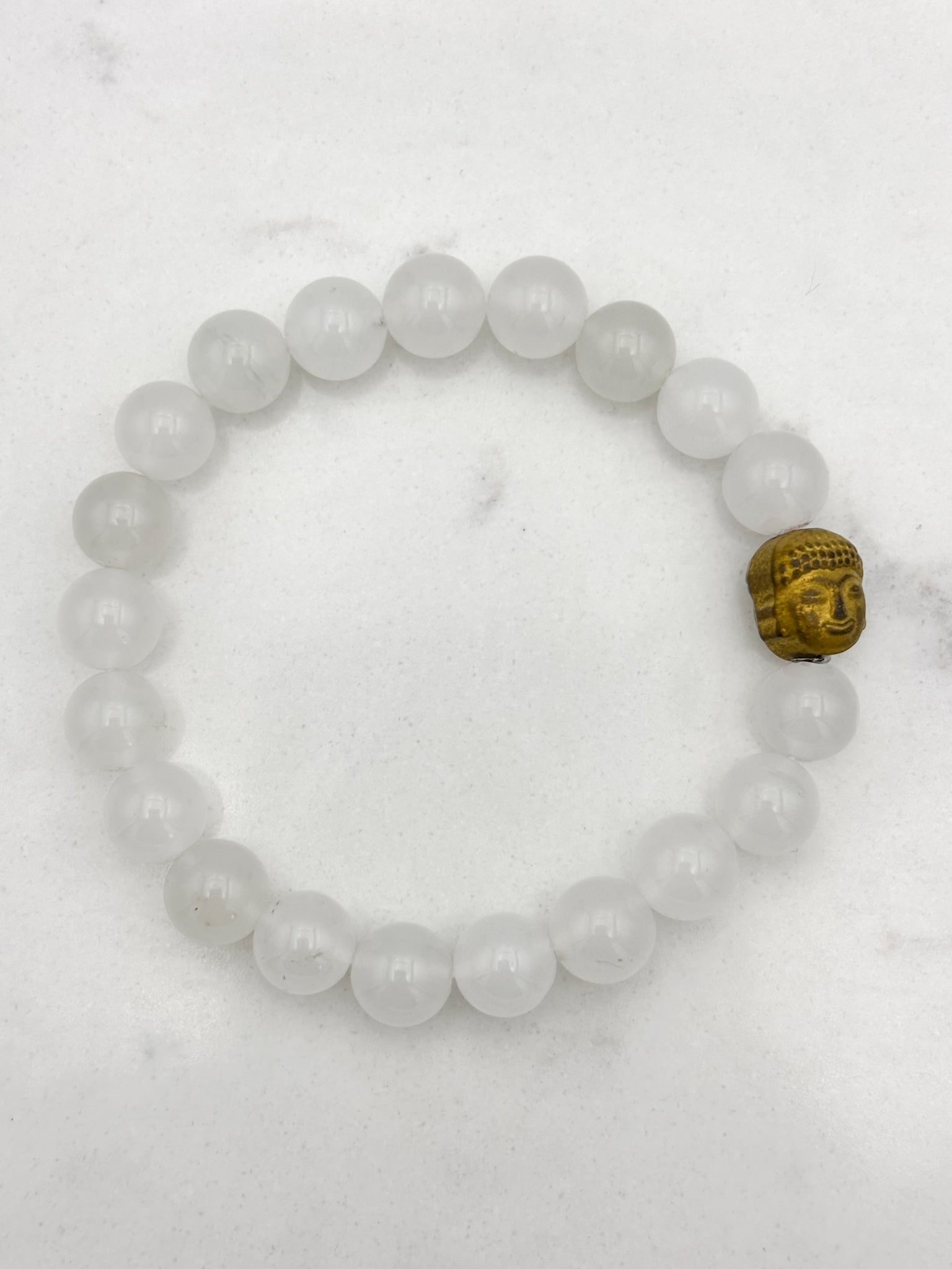 White Jade Gemstone Bracelet