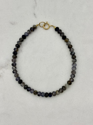 iolite gemstone bracelet | handmade in boulder, colorado | radiant malas 