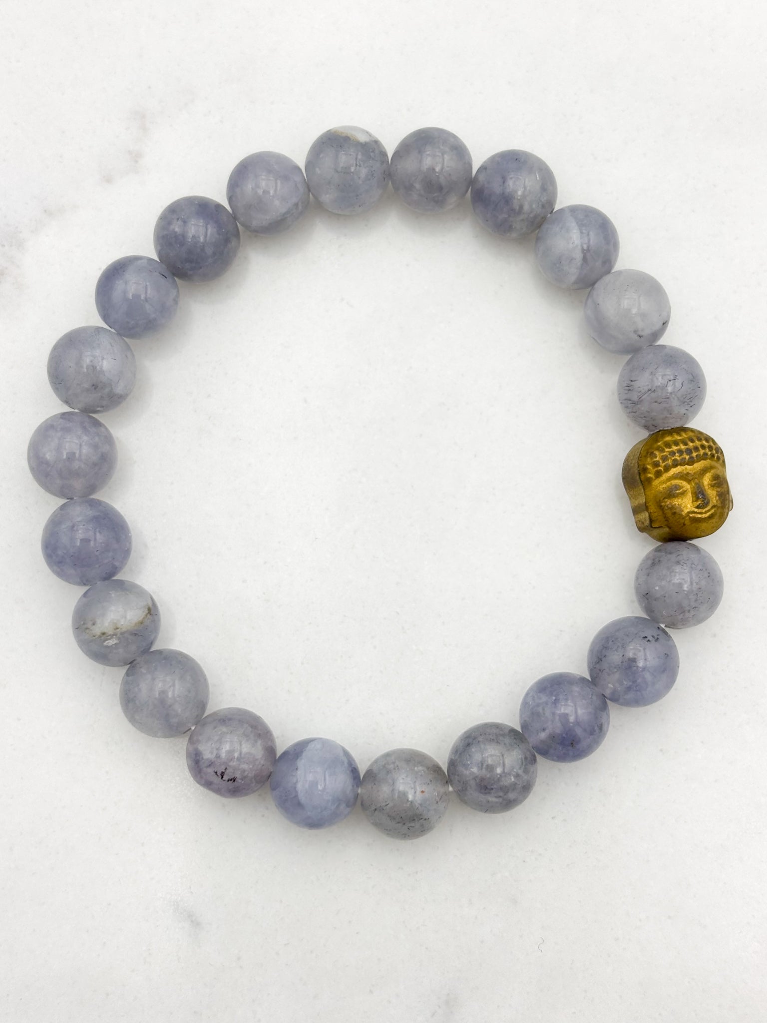 iolite gemstone bracelet | radiant malas | handmade in boulder, colorado