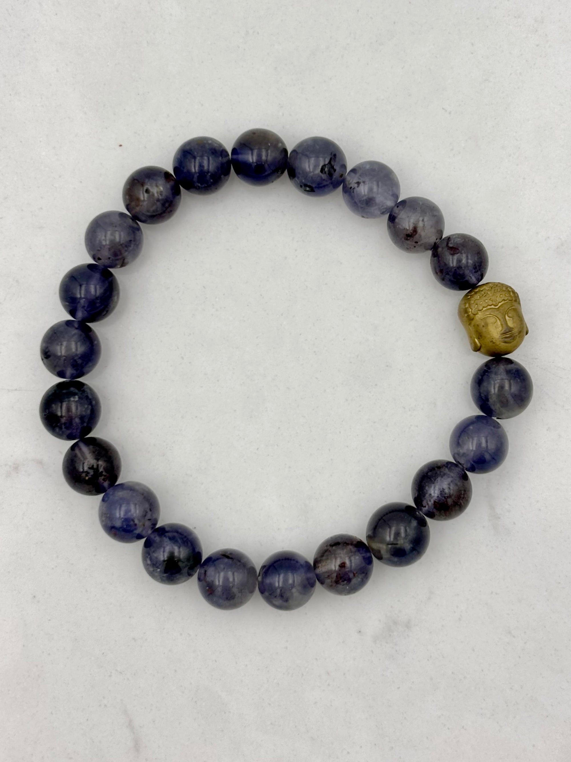 iolite gemstone bracelet | handmade in boulder, colorado | radiant malas 