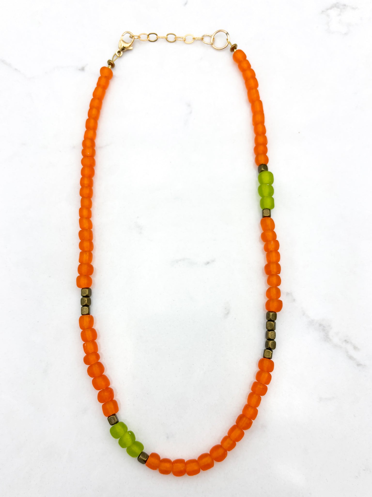 Java glass bead necklace | radiant malas | handmade in boulder, colorado