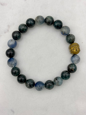 kyanite gemstone bracelet | radiant malas | handmade in boulder, colorado