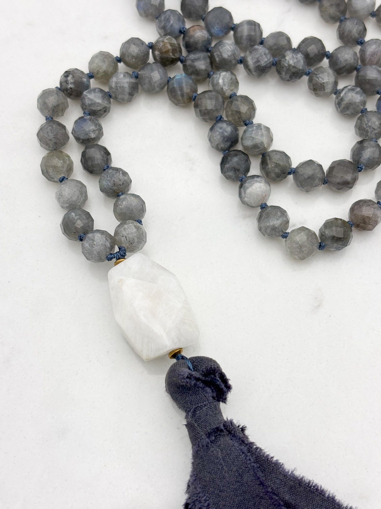 labradorite gemstone mala | radiant malas | handmade in boulder, colorado