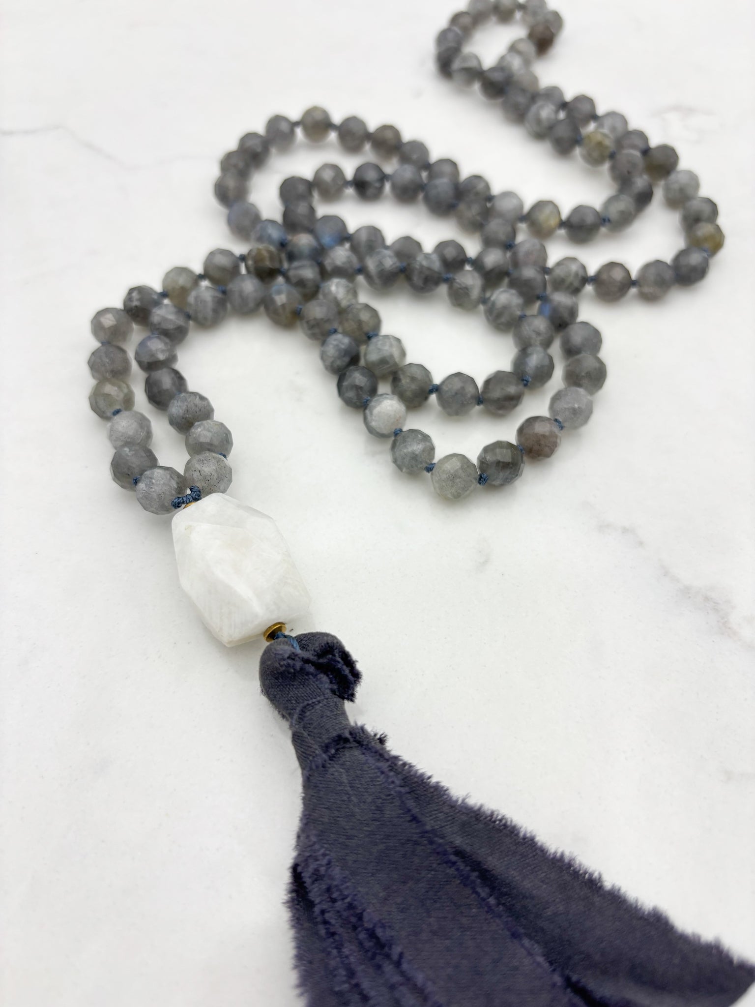 labradorite gemstone mala | radiant malas | handmade in boulder, colorado