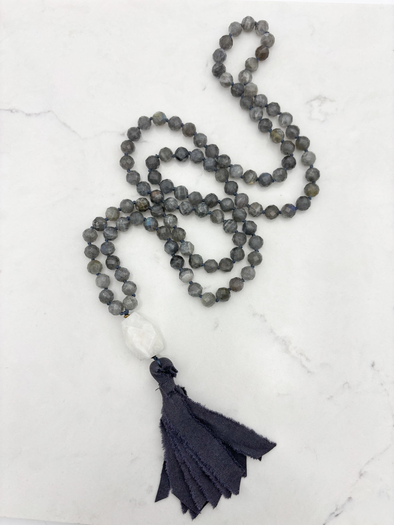 labradorite gemstone mala | radiant malas | handmade in boulder, colorado
